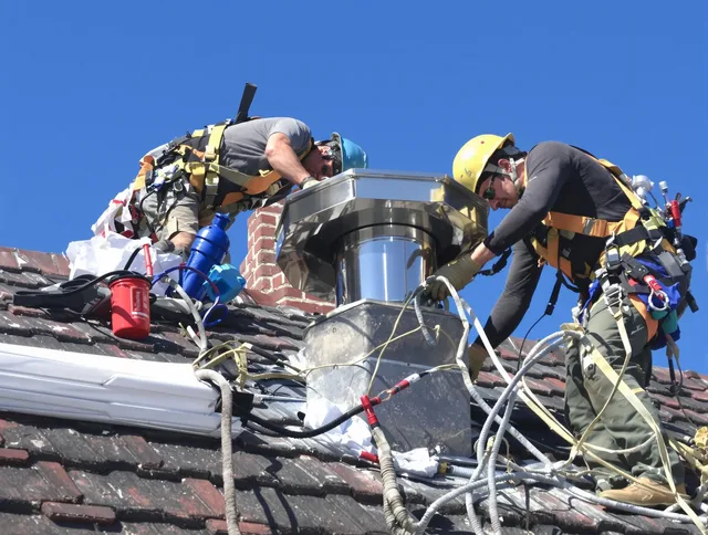 Protective chimney cap installed by French Valley Chimney Sweep in French Valley, CA