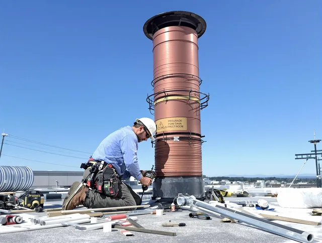 Installed chimney liner by French Valley Chimney Sweep in French Valley, CA