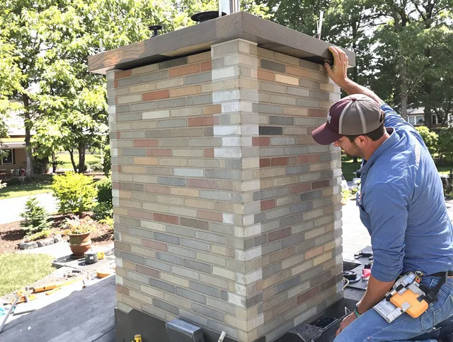 French Valley Chimney Sweep completing a modern chimney remodel in French Valley, CA