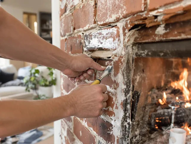 Routine fireplace repair by French Valley Chimney Sweep in French Valley, CA