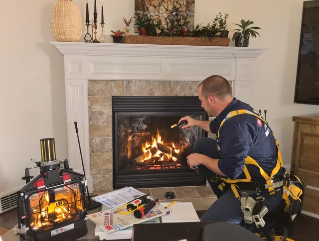 Safety-focused fireplace inspection by French Valley Chimney Sweep in French Valley, CA