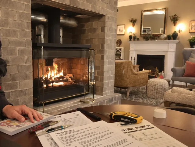 French Valley Chimney Sweep verifying fireplace safety measures in French Valley, CA